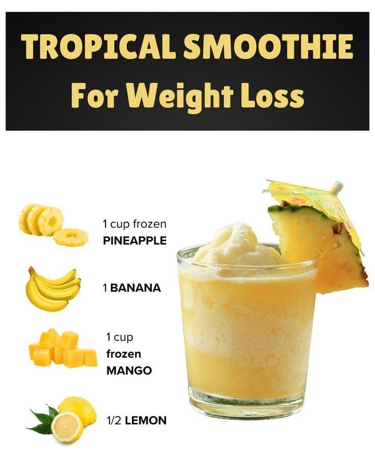 Tropical Smoothie for Weight Loss (Easy Recipe) 1 13